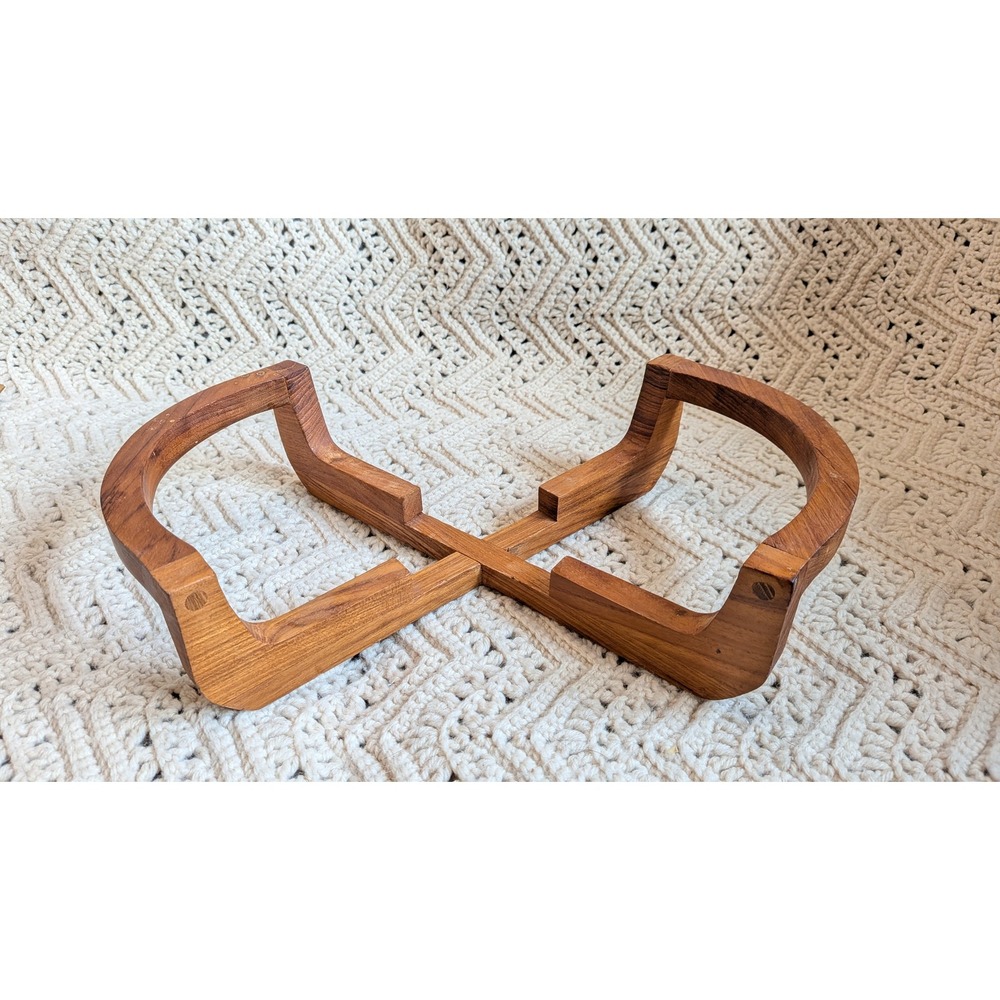 Gailstyn-Sutton Teak Wood Casserole Stand Trivet Mid Century Modern‎ Towle 13"